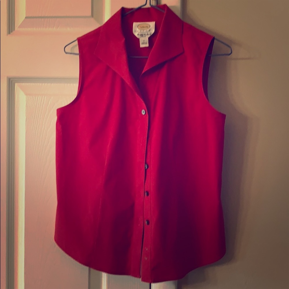 Talbots size 2 red sleeveless